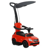 MYTS Mercedes Benz Unique Push Car w/ Canopy - Red