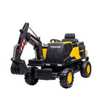 MYTS Mini Volvo Electric Wheeled Ride-On Excavator 12V - Yellow