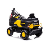MYTS Mini Volvo Electric Wheeled Ride-On Excavator 12V - Yellow
