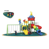 MYTS Moon Roof With Swings & Tube N Curvy Slides For Kids