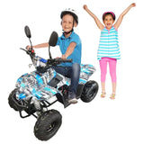 MYTS Off Road 110cc Quad Bike Camouflage Black/Blue
