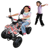 MYTS Off Road 110cc Quad Bike Camouflage Black/Red