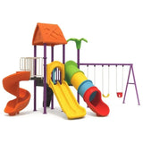 MYTS Playground Imagination Castle With 3 Swings & 3 Slides