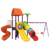 MYTS Playground Imagination Castle With 3 Swings & 3 Slides
