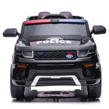 MYTS Electric Police Kids Ride-On Car 12V - Black