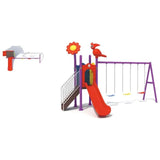 MYTS Premium Outdoor Play With 3 Swings & 1 Slide