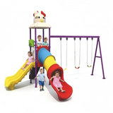 MYTS Premium Outdoor Play With 3 Swings & 2 Slides