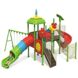 MYTS Premium Outdoor Play With Climbers, 3 Swings & 3 Slides