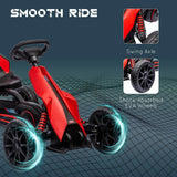 MYTS Racing Adventure Pedal Red Go Kart Car
