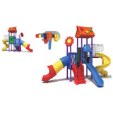 MYTS Recreational Play Deck With 3 Slides