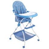 MYTS Shen Baby Dining High Chair With Storage - Blue