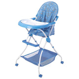 MYTS Shen Baby Dining High Chair With Storage - Blue