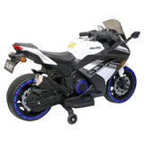 MYTS Sky Electric Kids Ride-On Motorbike 12V - White
