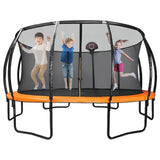 MYTS Trampoline With  Basket Ball Hoop - Orange - 10ft