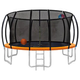 MYTS Trampoline With  Basket Ball Hoop - Orange - 16ft