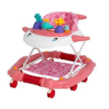 MYTS 2-In-1 Baby Walker With Music, Lights And Rocking Function - Pink