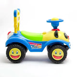 MYTS Boy's Foot-To-Floor Ride-On Push Car With Music And Storage - Blue