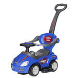 MYTS Canopy 3-In-1 Ride On Push Car - Blue