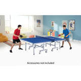MYTS Foldable Table Tennis Table With Wheels - Blue
