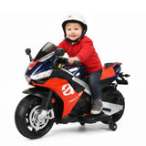 MYTS Kids Aprilia RSV4 Electric Ride-On Motorcycle 24V - Red/Black