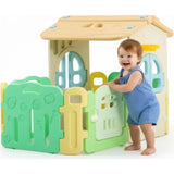 MYTS Kids Cozy Indoor Playhouse With Doors And Windows
