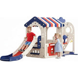 MYTS Kids Indoor Swing, Slide And Playhouse Set