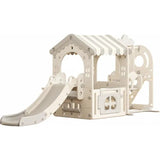 MYTS Kids Modern Nordic Style Playhouse With Slide And Swing