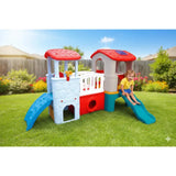 MYTS Kids Playhouse With Slides And Bridge