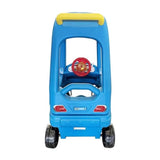 MYTS Step It Push Car With Openable Doors And Parent Handle - Blue