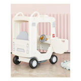 MYTS Tayo Ride-On School Bus With Open Rooftop - Vanilla