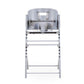 Childhome Evosit High Chair with Feeding Tray - Stone Grey