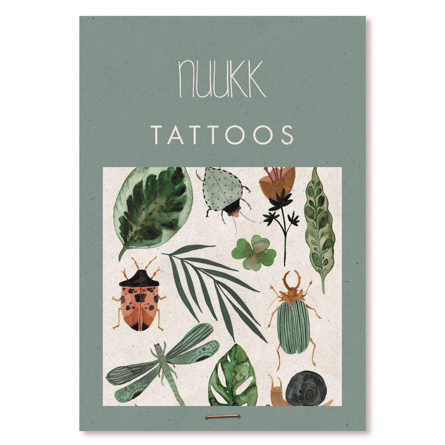 Nuuk Kids Organic Vegan Tattoos - Greenery