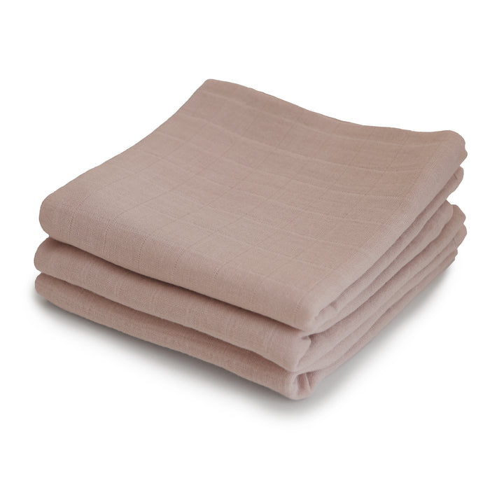 Mushie Muslin Cloth 3-pack - Natural - Laadlee