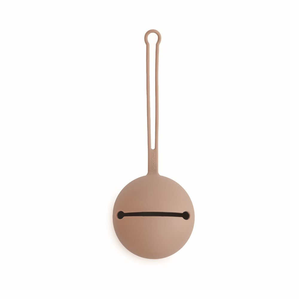 Mushie Pacifier Case Pale Taupe - Laadlee