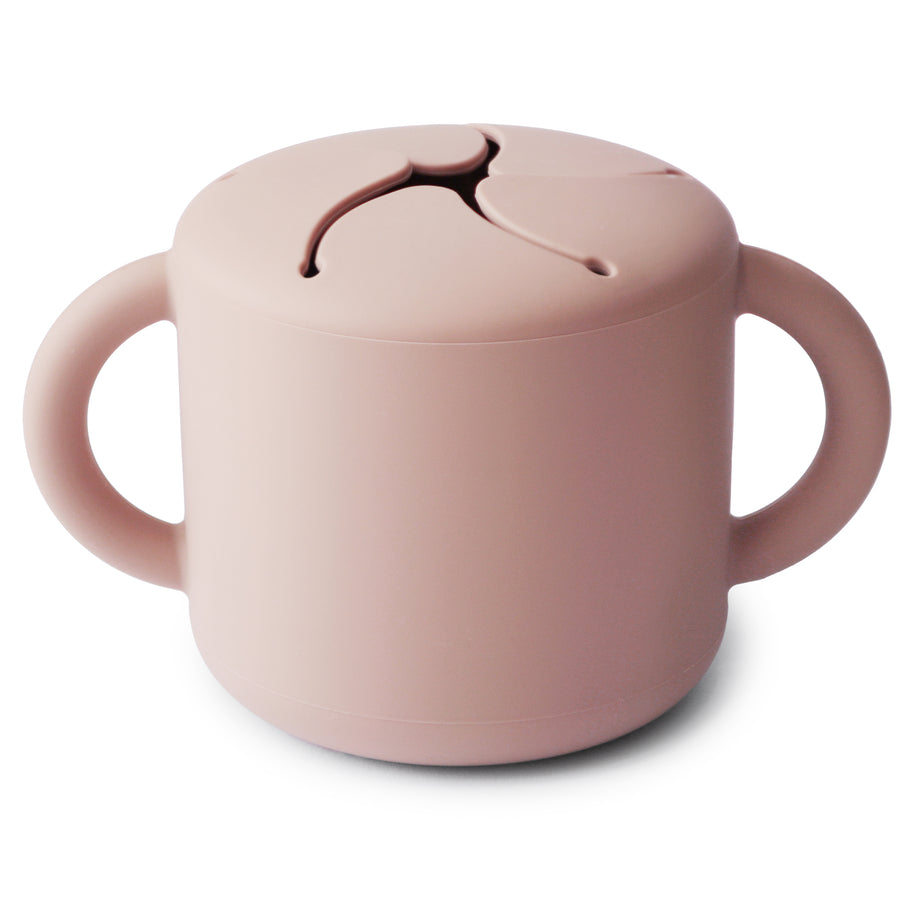 Mushie Silicone Snack Cup Blush - Laadlee