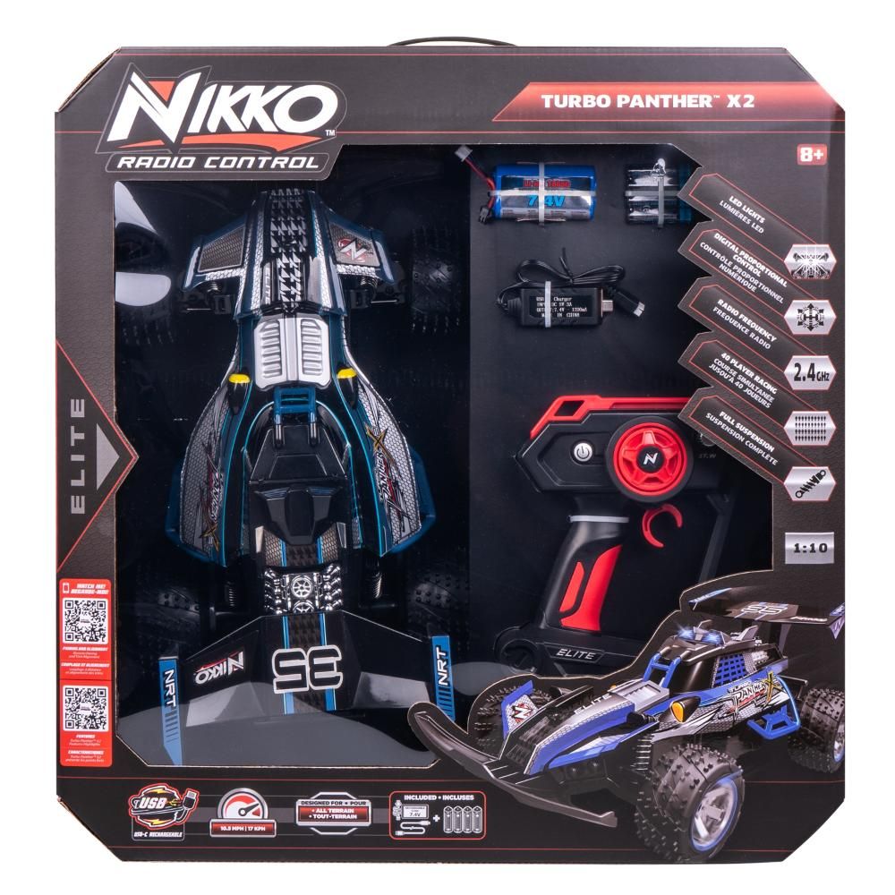 Nikko Remote Control Turbo Panther X2 Battery Operated - 1pc Assorted ...