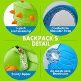 Nohoo Jungle Spiky Dinosaur Backpack - Green