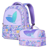 Nohoo Kids Mermaid 16Inch School Bag with Lunch Bag Combo Set - Blue