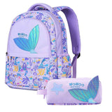 Nohoo Kids Mermaid 16Inch School Bag with Pencil Case Combo Set - Blue