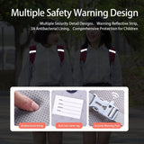 Nohoo Preppy Spine Protection Horizontal School Backpack - Blue