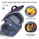 Nohoo Kids Shark Insulated Lunch Bag - Grey