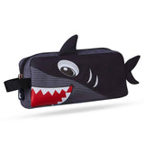 Nohoo Kids Shark 16Inch School Bag with Pencil Case Combo Set - Grey