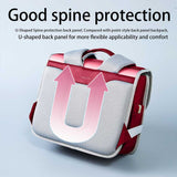 Nohoo Ergonomic Spine Protection Horizontal School Backpack - Baby Red