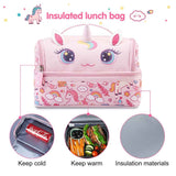 Nohoo Kids Unicorn Insulated Lunch Bag - Pink