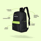 Nova Kids 17Inch School Bag 18Liter - Black