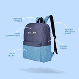 Nova Kids 17Inch School Bag 18Liter - Blue