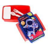 Nova Kids Astronaut Bento Lunch Box with Spoon & Fork - Blue