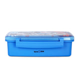 Nova Kids Motorbike Bento Lunch Box with Spoon & Fork - Blue
