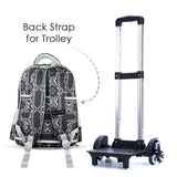 Nova Kids 3D  Soccer School Bag With Trolley - Grey