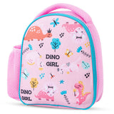 Nova Kids Dinosaurs Lunch Bag With Lunch Box And Water Bottle - Pink